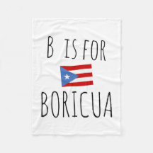 B is voor Boricua Baby Dekentje | Puerto Rico Flee