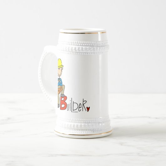 B is voor Bouwer Bierpul (Voorkant links)