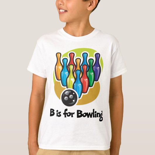 B is voor Bowling T-shirt (Voorkant)
