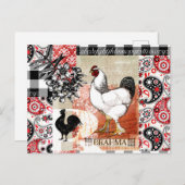 B is voor Brahma Backyard Chicken Briefkaart (Voorkant / Achterkant)