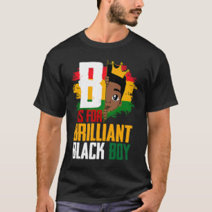 B is voor briljante zwarte jongen BLM Pride Afro A T-shirt