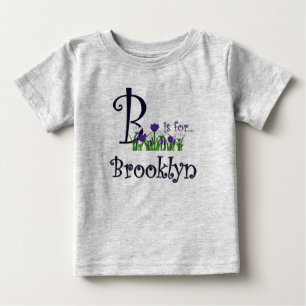 B is voor Brooklyn Cute Spring Flowers T-shirt