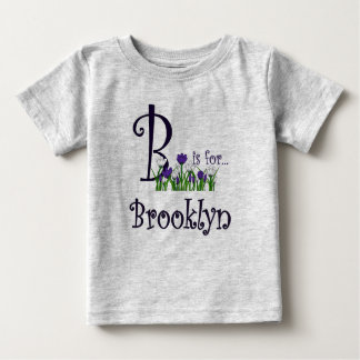 B is voor Brooklyn Cute Spring Flowers T-shirt