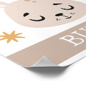B is voor Bunny, kinderkamer, slaapkamer, kinderka Poster (Hoek)