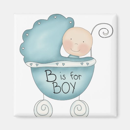 B is voor jongensmagneet magneet (Voorkant)