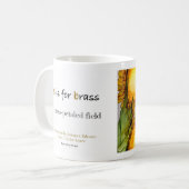 B is voor mok van Brass alfabet (Voorkant links)