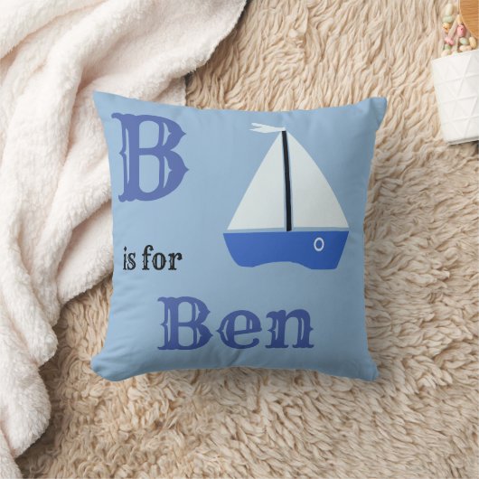 B is voor Sierkussen van Ben Baby boy (Deken)