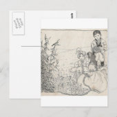 B is voor Vogel Kijk naar de Vogel Briefkaart (Voorkant / Achterkant)