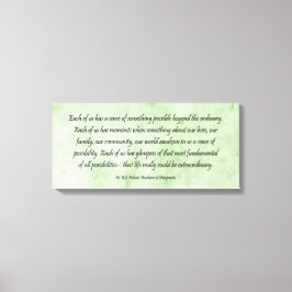 B J Palmer Buitengewone Life Chiropractic Canvas Afdruk