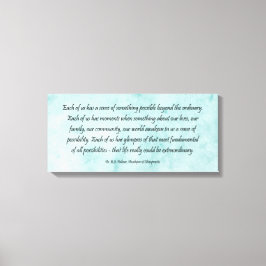 B J Palmer Buitengewone Life Chiropractic Canvas Afdruk