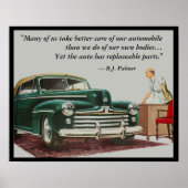 B.J. Palmer Chiropractic Gezegde Poster Customize (Voorkant)