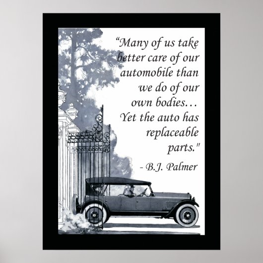 B.J. Palmer Gezegde Poster (Voorkant)