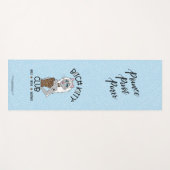 B K!TTY CLUB Girl Blue Leopard Yoga Mat (Voorkant (horizontaal))