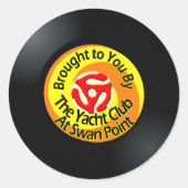 B-kant 1 ronde sticker (Voorkant)