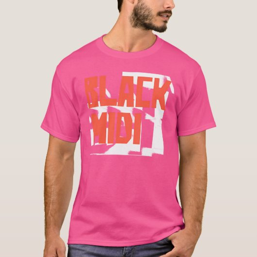 B L A C K M I D T-SHIRT (Voorkant)