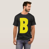 B Letter Chipmunk Group Matching Funny Halloween L T-shirt (Voorkant volledig)