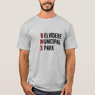 B, M, X, elvidere, unicipal, Park T-shirt