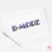 B-MEER Logo Rechthoekige Sticker (Envelop)
