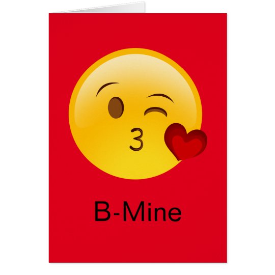 B-Mine Emoji Valentijnskaart Kaart