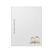 B Monogram - Aangepast toetsenbord Notitieblok (Linkerzijde)