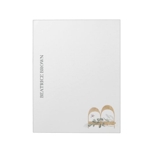 B Monogram - Aangepast toetsenbord Notitieblok (Linkerzijde)