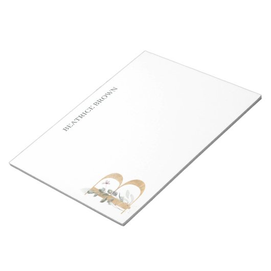 B Monogram - Aangepast toetsenbord Notitieblok (Schuin)