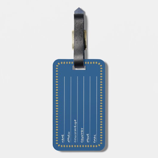 B-monogram Bagagelabel (Achterkant verticaal)