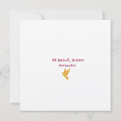 B-monogram bedankkaart (Achterkant)