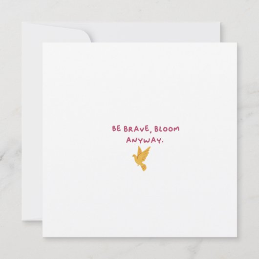 B-monogram bedankkaart (Achterkant)