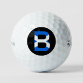 B Monogram bedekt op Schotse vlag tmtp5 gbcnt Golfballen (Voorkant)