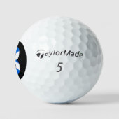 B Monogram bedekt op Schotse vlag tmtp5 gbcnt Golfballen (Logo)