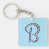 B-monogram bling-sleutelhanger sleutelhanger (voorkant)