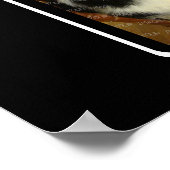 B Monogram Creëer Je eigen 8 Foto Collage Black Poster (Hoek)