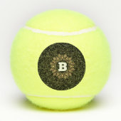 "B" Monogram Custom Initiaal Penn Championship Pla Tennisballen (Achterkant)