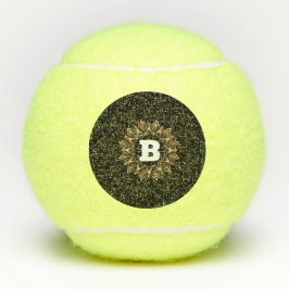 "B" Monogram Custom Initiaal Penn Championship Pla Tennisballen