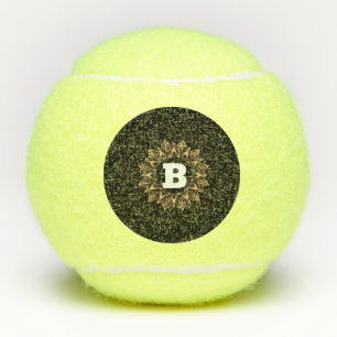 "B" Monogram Custom Initiaal Penn Championship Pla Tennisballen