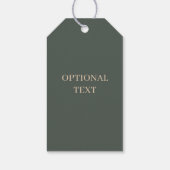 B Monogram Floral Aangepast Cadeaulabel (Achterkant)