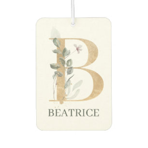 B Monogram Floral Aangepast Luchtverfrisser