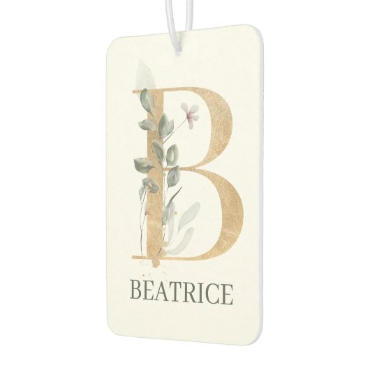 B Monogram Floral Aangepast Luchtverfrisser (Links)