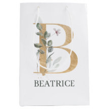 B Monogram Floral Aangepast