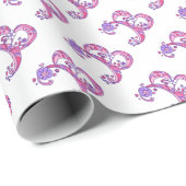 B monogram gepersonaliseerd verpakkingspapier cadeaupapier (Rol Hoek)