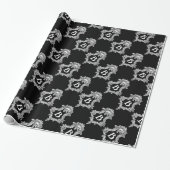 B Monogram Initiaal Cadeaupapier (Uitgerold)