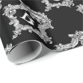 B Monogram Initiaal Cadeaupapier (Rol Hoek)