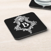 B Monogram Initiaal Onderzetter (Linkerzijde)