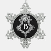 B Monogram Initiaal Ornament (Voorkant)