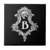 B Monogram Initiaal Tegeltje (Voorkant)