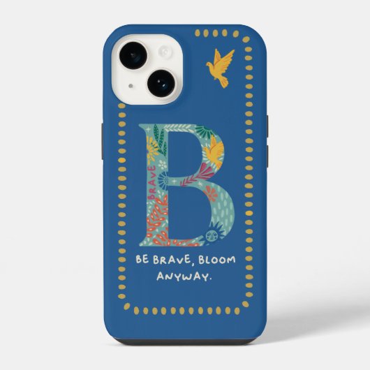 B Monogram iPhone Hoesje iPhone 14 Hoesje (Achterkant)