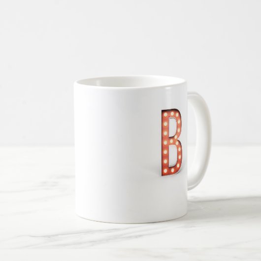 B Monogram Markttent Bulb Koffiemok (Voorkant rechts)