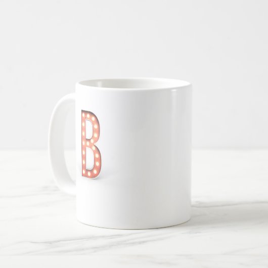 B Monogram Markttent Bulb Koffiemok (Voorkant links)