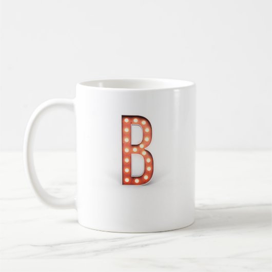 B Monogram Markttent Bulb Koffiemok (Links)